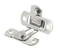 babominimer Loquet de porte à angle droit en acier inoxydable de 7,6 cm à 90 degrés pour porte coulissante, porte de chambre, armoire, tiroir, meubles, cage pour animaux domestiques, convient pour le