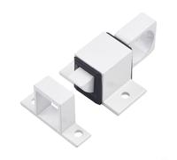 babominimer Loquet de porte à fermeture automatique en alliage d'aluminium avec pêne dormant à ressort pour plus de sécurité, compatible avec les portes standard Sash Plus contenues en blanc, noir ou