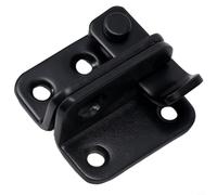 babominimer Loquet de porte robuste en acier inoxydable de 10,2 cm pour armoire, tiroir et portail coulissant, noir brossé anti-salissure (petit droit)