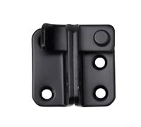 babominimer Loquet de porte robuste en acier inoxydable de 10,2 cm pour armoire, tiroir et portail coulissant, noir brossé anti-salissure (petit gauche)