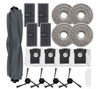 Babominimer Lot complet de pièces de rechange pour MOVA pour P50 Pro, filtre serpillère, sac à poussière, brosse latérale, piège efficacement les débris, 1 ensemble