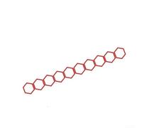 babominimer Lot d'autocollants géométriques en vinyle pour voiture en nid d'abeille, compatibles avec l'extérieur du véhicule général à modifier, film de garniture en PVC multi-scènes (rouge)