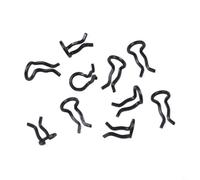 babominimer Lot de 10 clips à ressort pour étrier de frein en acier inoxydable compatibles avec les broches de plaquettes de frein, facile à installer (noir)