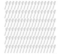 babominimer Lot de 100 étiquettes transparentes avec attaches de câble, étiquettes de marquage de fil en plastique imperméable pour la maison, le bureau, l'atelier, ensemble d'étiquetage