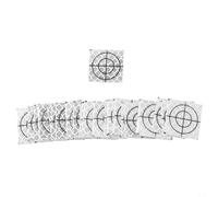 babominimer Lot de 100 feuilles cibles réfléchissantes pour l'arpentage et la construction, cibles d'enquête en acrylique avec centre en croix pour une mesure précise, (6 cm x 6 cm)