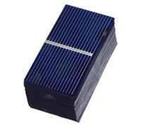 babominimer Lot de 100 mini panneaux solaires en silicone polycristallin 52 x 26 mm 0,5 V 400 mA module d'alimentation pour jouets solaires guirlande lumineuse projets de bricolage