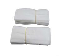 babominimer Lot de 100 sacs de culture en tissu non tissé pour fleurs, légumes et jeunes arbres - Pour pots de pépinière biodégradables et respirants avec bord plié, blanc (18 x 20 cm, plié)