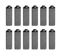 babominimer Lot de 12 balais de carbone 4 x 5,5 x 17 mm Pièces de rechange pour moteur d'ancrage électrique sèche-cheveux et autres outils électriques compatibles, matériau carbone noir durable pour