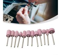 babominimer Lot de 12 têtes de meulage en céramique pour outils rotatifs, mini forets abrasifs pour polissage, gravure et meulage sur métal, bois, jade, verre et ongles (coque transparente)