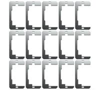 babominimer Lot de 15 entretoises murales en métal galvanisé de 10/15/20, plaques de nivellement pour panneau de prise électrique de 10,6 x 5,6 cm, cales étanches et résistantes à la rouille