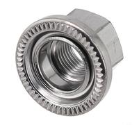 babominimer Lot de 2 écrous d'essieu M9 M10 3/8" filetés en acier pour moyeux à engrenage fixe et à vitesse unique, vis de rechange pour essieu de moyeu de vélo (2 pièces 3/8)