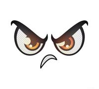 babominimer Lot de 2 ou 3 patchs réfléchissants pour tondeuse à gazon électrique, matériau pasteur imperméable avec motifs de dessin animé, pour décoration d'équipement de jardin (3 pièces)