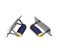 babominimer Lot de 2 outils à main en acier inoxydable pour bordure et rainureuse pour finition lisse du plâtre, ciment - Outils à main de maçonnerie résistants à la rouille pour créer des clés