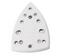 babominimer Lot de 2 patins de ponçage triangulaires avec 7 trous, mousse PU et nylon pour DTS 400 REQ, 148 x 98 mm