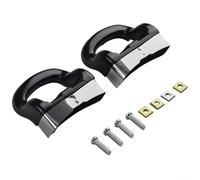 babominimer Lot de 2 poignées latérales de rechange pour marmite, cuiseur vapeur ou casserole à lait, résistant à la chaleur avec bordure en acier inoxydable, convient pour une seule