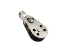 babominimer Lot de 2 poulies en acier inoxydable pour système d'ancrage de chariot, accessoires de qualité marine SS316 pour canoë, voilier et petit bateau, 45 x 26 mm