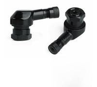 babominimer Lot de 2 tiges de valve de pneu de moto à angle de 90 degrés en aluminium - Bouchon de valve d'air sans chambre à air pour roues, compatible avec les trous de roue standard (11,3 mm)