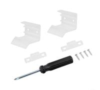 babominimer Lot de 2 verrous de porte coulissante de rechange pour rétroviseur et loquet en plastique transparent avec vis de montage, 0,7 x 1,57 x 1,57 cm (H x L x l)
