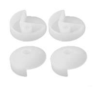 babominimer Lot de 20/50 clips de fixation murale en plastique transparent avec vis pour installation en verre sans cadre sur armoires et portes (A 50 pièces)
