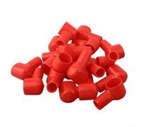 babominimer Lot de 20 cache-bornes de batterie 12 x 20 mm - Rouge - Isolant - Pour voiture, camion, marine, moto - Pour VTT, bateau, générateur de motoneige agricole et
