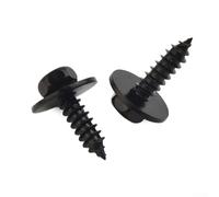 babominimer Lot de 20 vis autotaraudeuses à tête hexagonale 4,8 x 19 mm pour fixation automobile et tôle métallique Noir