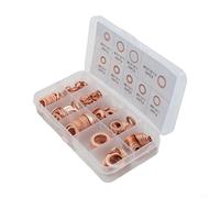 babominimer Lot de 200 joints d'injecteur en cuivre pour voiture, marine, générateurs, machines et installations - Joint de type O avec M5 à M14 (9 types)