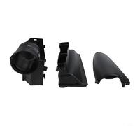 babominimer Lot de 3 couvercles de conduit d'entrée de guide d'air pour Jetta Mk5 Mk6 1K0805971C 1K0805965J 1K0805962E - Plastique noir de rechange OEM compatible avec A3 pour EOS
