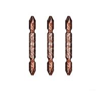 babominimer Lot de 3 embouts de tournevis à tête cruciforme en acier allié haute performance 65 x 6,35 mm pour applications de perçage et de taraudage de joints durs Marron