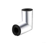 babominimer Lot de 4/10 tubes d'isolation coudés en mousse noire de 1,9 cm avec feuille d'aluminium pour tuyau d'eau en cuivre, isolation thermique pour la conservation de la chaleur et anti-gel (4