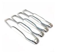 babominimer Lot de 4 enjoliveurs chromés pour poignée de porte XC60 2018-2023, creux avant et arrière en plastique ABS, finition argentée pour un retrait et une installation faciles