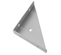 babominimer Lot de 4 équerres d'angle robustes en fer à angle droit de 90 degrés, renfort triangulaire de 1,5 mm d'épaisseur pour meubles et connexion en bois, noir ou blanc