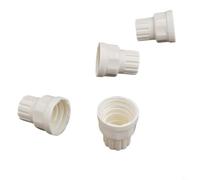 babominimer Lot de 4 interrupteurs au volant pour chauffage au sol avec poignée en plastique blanc, filetage M30 x 1,5, compatible avec température automatique de radiateur (court)