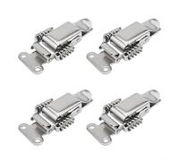 babominimer Lot de 4 loquets à bascule à ressort en acier inoxydable avec mécanisme de verrouillage à double ressort, résistants à la rouille, pour boîtes à outils, rangement (L)
