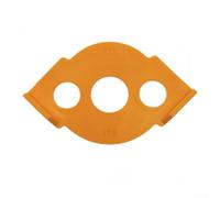 babominimer Lot de 4 modèles de défonceuse à gabarit radius pour travail du bois, ABS pour CNC haute dureté avec design de sécurité à trois trous, outil de coupe R5-R40 pour coins ronds, lot de 4 (R35