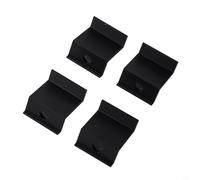 babominimer Lot de 4 supports de fixation pour panneau solaire photovoltaïque en alliage d'aluminium noir pour hauteurs de cadre de module photovoltaïque 30 mm, 32 mm, 35 mm, 40 mm, toit résistant aux