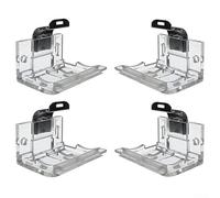 babominimer Lot de 4 supports de montage pour store vénitien de 25 mm avec clips métalliques - Matériel en plastique transparent pour stores plissés et vénitiens en PVC sans fil - Lot de 4 pièces pour