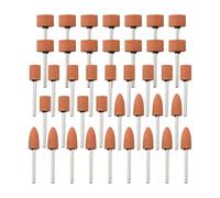 babominimer Lot de 42 têtes de meule pour pierre de meulage en corindon blanc, accessoires rotatifs avec tige de 1/8", 3 formes pour meulage, polissage et