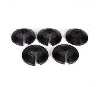 babominimer Lot de 5 cache-tuyaux décoratifs pour radiateur pour chauffage, eau chaude et froide ou tuyaux de gaz, matériau PP noir, s'adapte à plusieurs tailles de tuyaux pour mur et (14-29 mm)