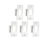 babominimer Lot de 5 gâchettes, serrure de porte en acier inoxydable, plaque de gâche de serrure de porte tubulaire standard, 70 mm x 40,3 mm, pour cadres de porte