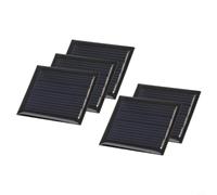 babominimer Lot de 5 mini panneaux solaires polycristallins 2 V 55 mA, taille compacte 30 x 36 mm pour chargeur de jouets légers, petits projets scientifiques, énergie renouvelable portable
