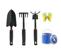 babominimer Lot de 5 outils de peignage de plage avec pelle, râteau, houe et pince à crabe, kit de creusement de sable d'extérieur pour ramasser les coquillages, les palourdes, les escargots, les