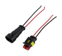 babominimer Lot de 5 paires de connecteurs étanches IP67 12 V 2 broches pour applications électriques automobiles