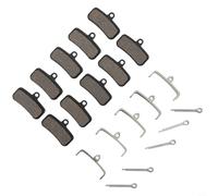 babominimer Lot de 5 paires de plaquettes de frein pour vélo D03S D02S Saint BR-M810 BR-M820 XT BR-M8020 ZEE BR-M640 Compatible avec VTT et vélo (métal)