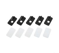 babominimer Lot de 5 repose-flèches en plastique pour arc recourbé, version droitière, 3,8 x 2 cm, léger, stabilisateur, noir, 1,4 g par unité, extérieur (main droite)