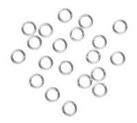 babominimer Lot de 50 anneaux de rideau en plastique transparent de 14 mm pour stores verticaux et stores romains, accessoires de traitement de fenêtre