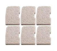 babominimer Lot de 6 tampons filtrants en fibre de coton pour aquarium - 12 x 7,3 cm - Compatible avec Fluval 306/307/406/407 - Pour eau douce et