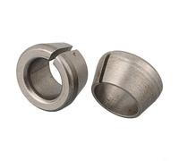 babominimer Lot de 7 adaptateurs de mandrin de serrage M17 avec écrou pour machine de gravure et routeur électrique, convertisseur de bague fendue en acier au carbone en tailles 10 mm, 9,5 mm, 8 mm
