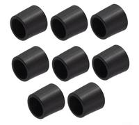 babominimer Lot de 8 embouts de rechange pour butées de porte en caoutchouc pour butées de porte à ressort et à fixation murale, pare-chocs noirs avec absorption des chocs et