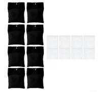 babominimer Lot de 8 sacs de lestage en toile de 425,2 g avec sac scellé en polyéthylène, clip de fixation en métal, stabilisateur de rideau coupe-vent pour tonnelle, terrasse, nappe (8 pièces)