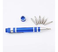 babominimer Lot de mini tournevis avec embouts en acier au chrome vanadium pour électronique, ordinateur portable, réparation mobile - Poignée en aluminium avec compartiment de rangement, P